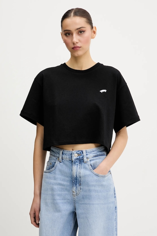 Хлопковая футболка Vans, черный
Хлопковая футболка Vans, черный