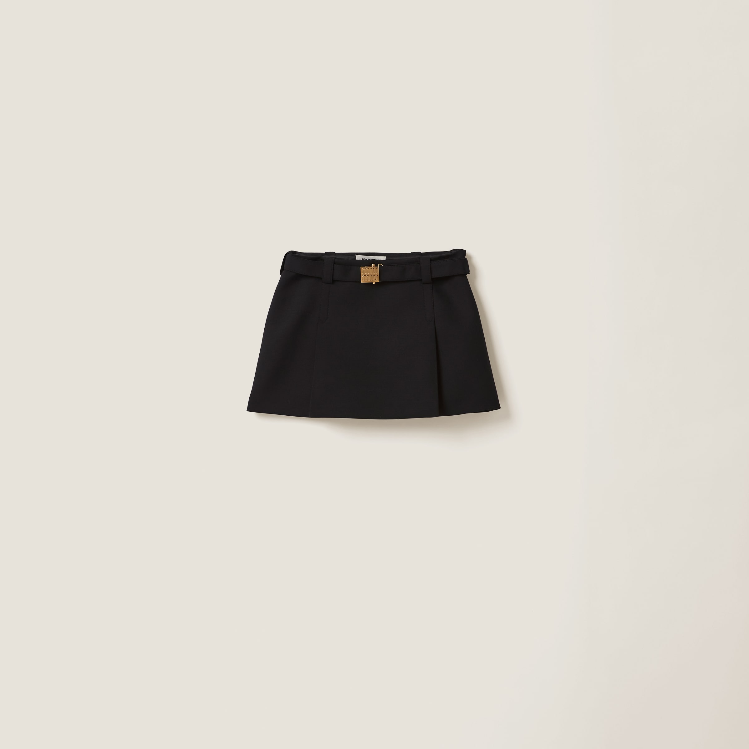 Мини-юбка из грана-пудры MIU MIU, черный
Мини-юбка из грана-пудры MIU MIU, черный