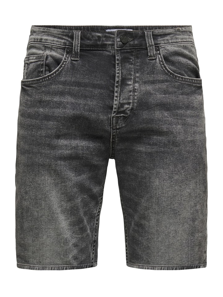 Шорты из серого денима ONLY & SONS
Шорты из серого денима ONLY & SONS