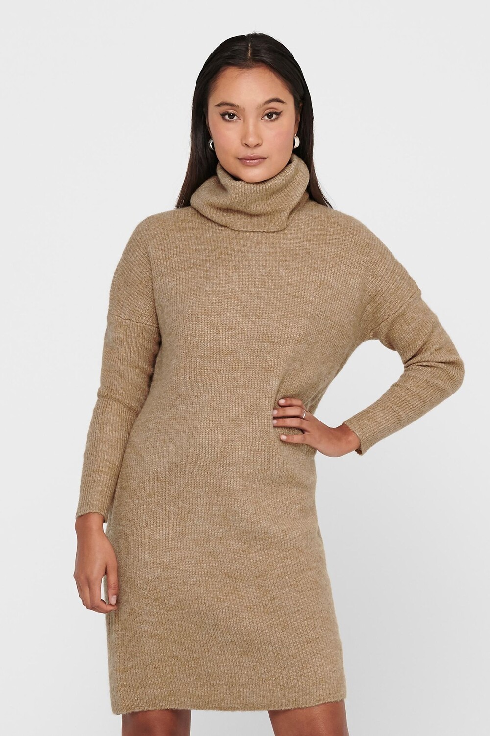 Трикотажное платье с водолазкой Only, коричневый
Трикотажное платье с водолазкой Only, коричневый