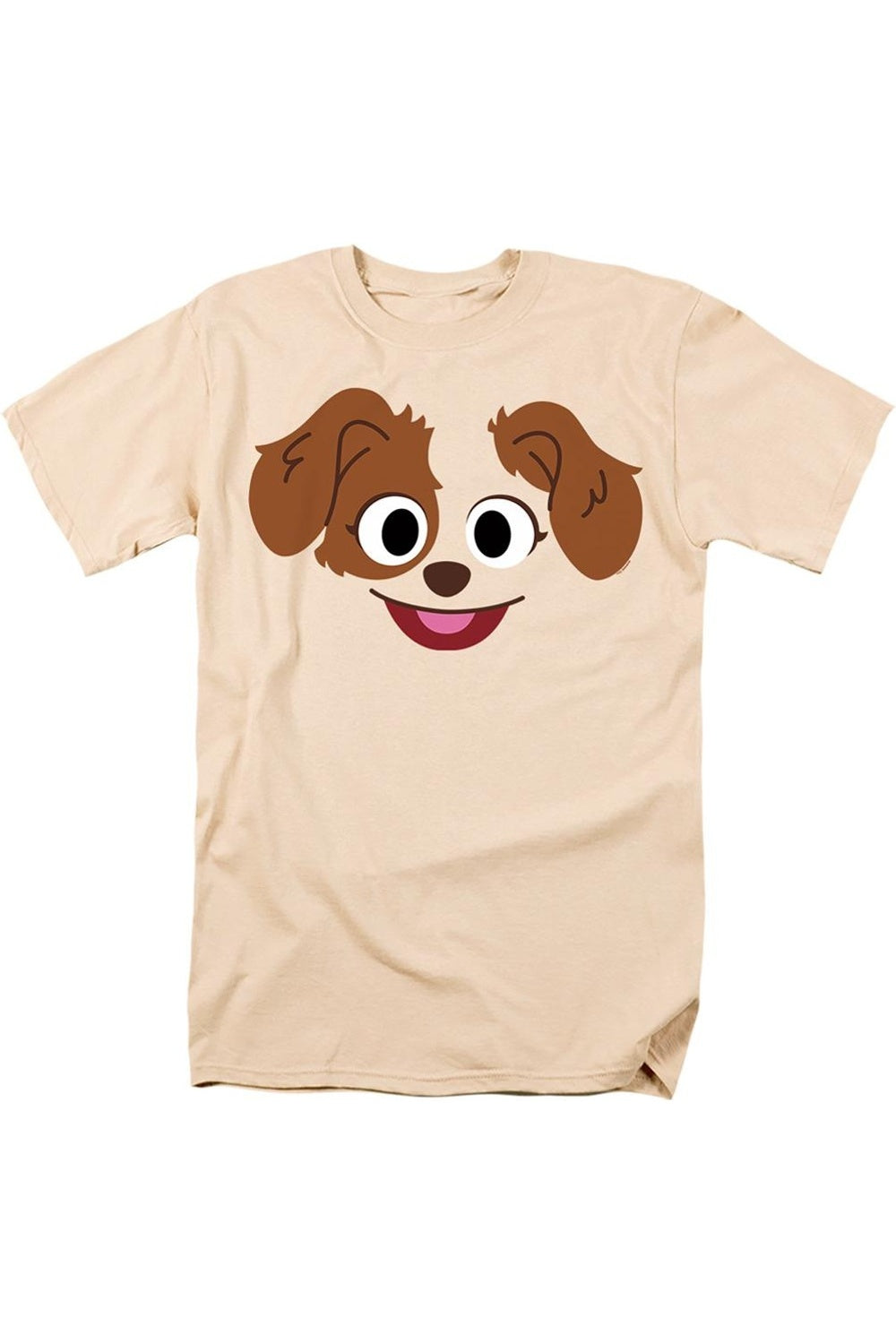 Футболка с коротким рукавом для взрослых с изображением лица Танго из сериала «Улица Сезам» Gildan, кремовый 
Футболка с коротким рукавом для взрослых с изображением лица Танго из сериала «Улица Сезам» Gildan, кремовый