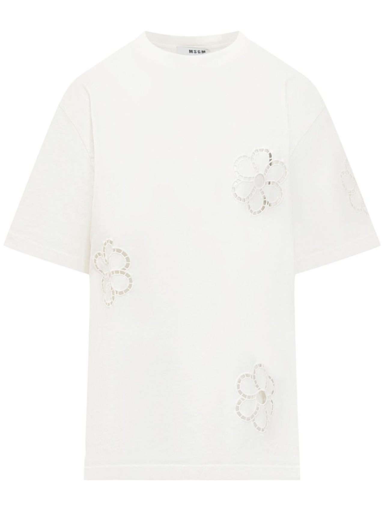 MSGM футболка с цветочной аппликацией, белый
MSGM футболка с цветочной аппликацией, белый