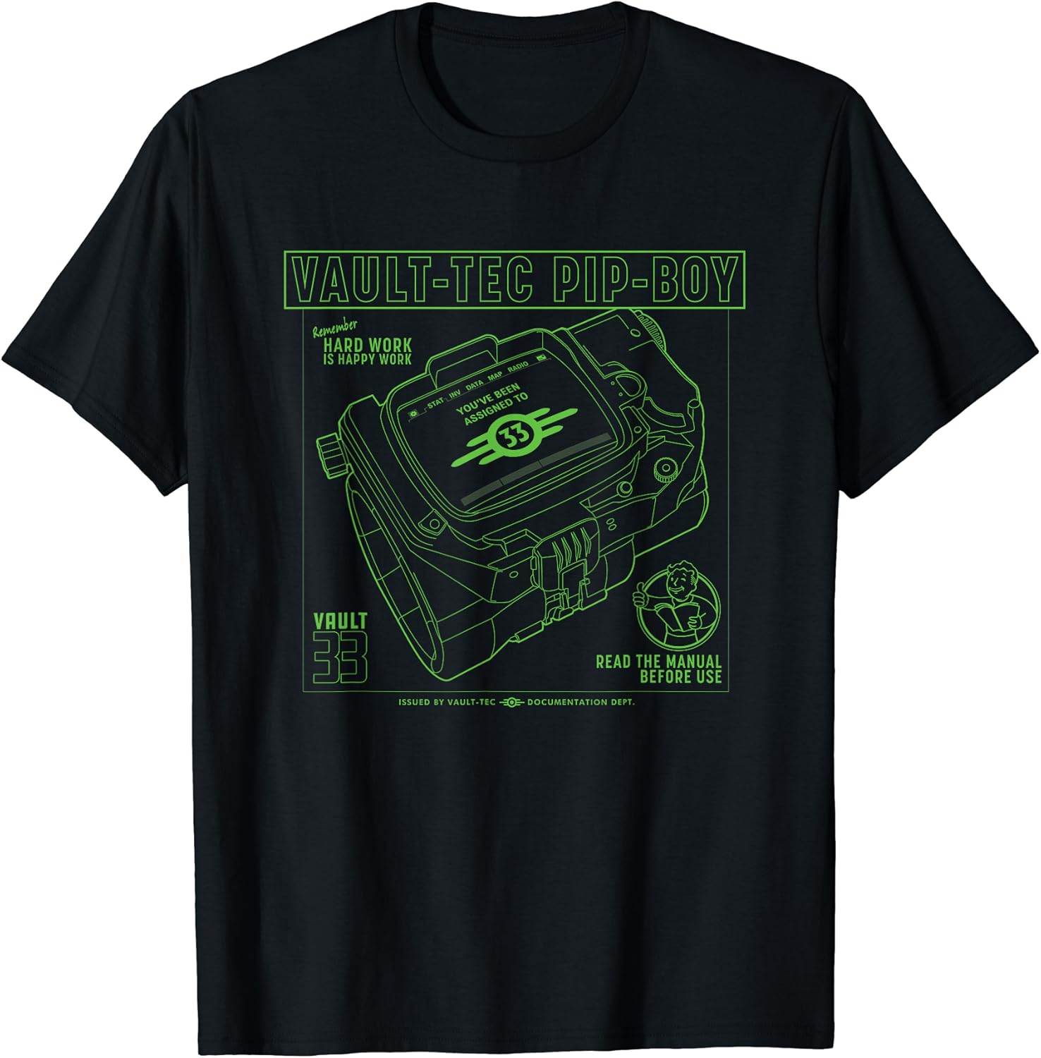 Футболка Fallout - Vault Tech Pipboy, черная
Футболка Fallout - Vault Tech Pipboy, черная