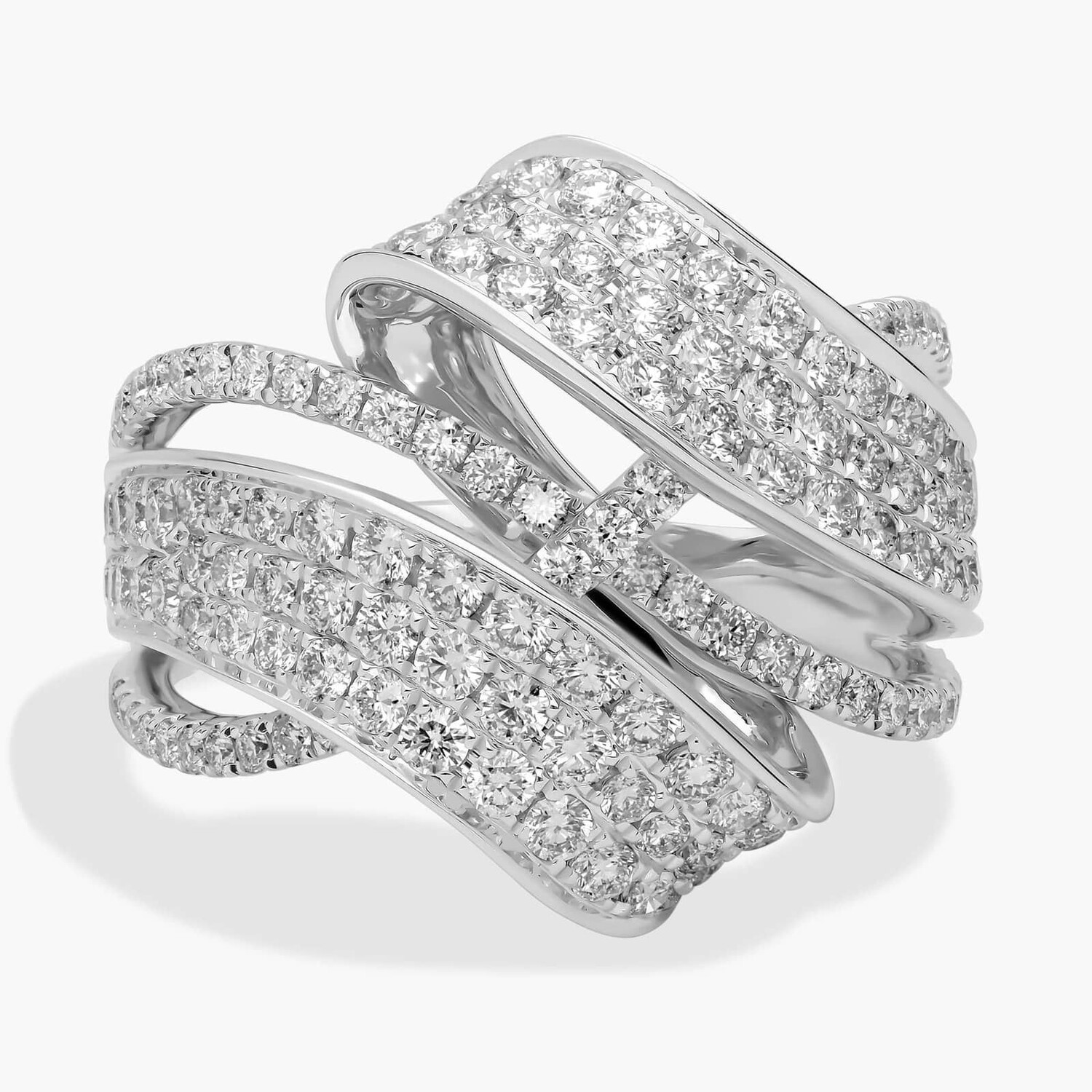 Модное кольцо с перекрещивающимися бриллиантами из 14-каратного белого золота (1 1/2 карата) Blue Nile
Модное кольцо с перекрещивающимися бриллиантами из 14-каратного белого золота (1 1/2 карата) Blue Nile