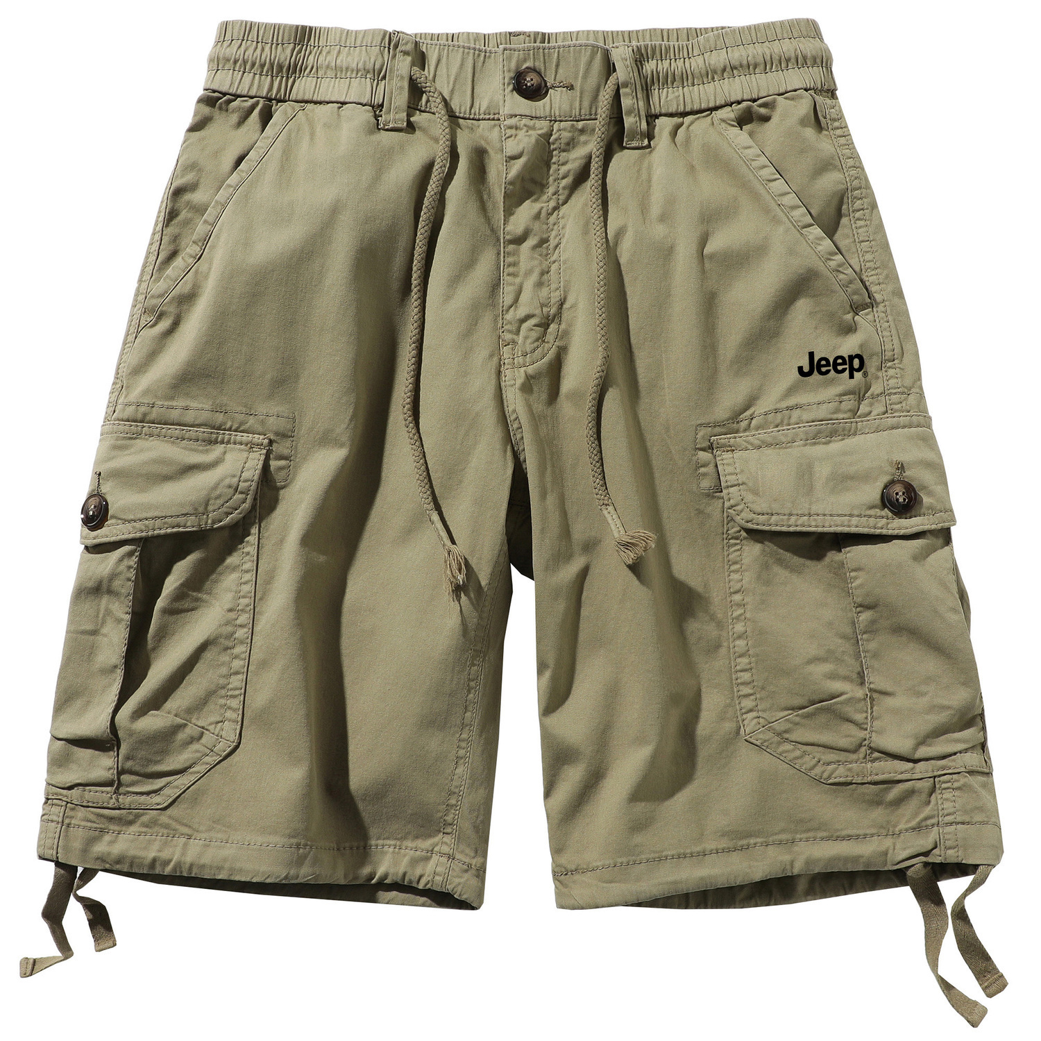 Повседневные уличные прямые карго-шорты унисекс с несколькими карманами Jeep, хаки
Повседневные уличные прямые карго-шорты унисекс с несколькими карманами Jeep, хаки
