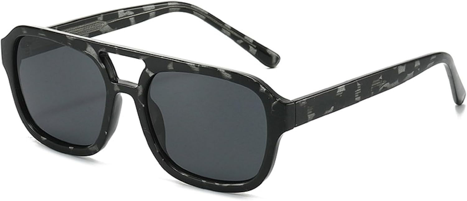 Винтажные мужские солнцезащитные очки с двойной перемычкой, квадратной формы, модные очки с линзами Ocean, женские солнцезащитные очки с заклепками, защита от ультрафиолета UV400 Melrose, Black Leopard
Винтажные мужские солнцезащитные очки с двойной перемычкой, квадратной формы, модные очки с линзами Ocean, женские солнцезащитные очки с заклепками, защита от ультрафиолета UV400 Melrose, Black Leopard