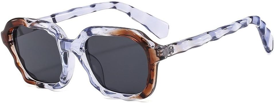 Винтажные квадратные солнцезащитные очки необычной волнообразной формы для женщин, модные двухцветные, с защитой от УФ-излучения UV400, для мужчин SKFGNX, Purple Brown Gray
Винтажные квадратные солнцезащитные очки необычной волнообразной формы для женщин, модные двухцветные, с защитой от УФ-излучения UV400, для мужчин SKFGNX, Purple Brown Gray