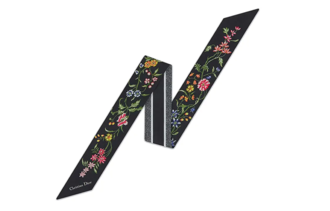 DIOR Шелковый шарф Women's Black, Black 
DIOR Шелковый шарф Women's Black, Black