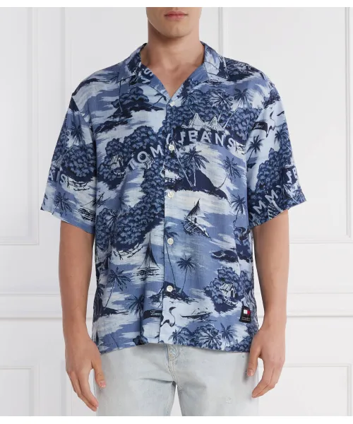 Гавайская рубашка для лагеря Relaxed fit Tommy Jeans, синий
Гавайская рубашка для лагеря Relaxed fit Tommy Jeans, синий