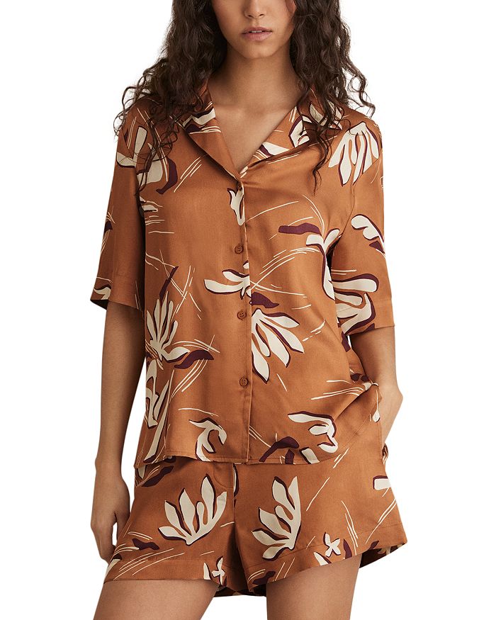 Сорочка с цветочным принтом Sandy REISS, коричневый/бежевый
Сорочка с цветочным принтом Sandy REISS, коричневый/бежевый