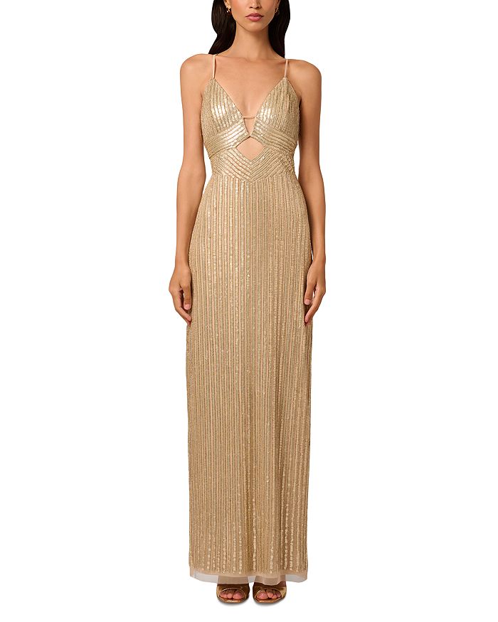 Длинное платье-колонна Madelyn с бисером Liv Foster, золотой
Длинное платье-колонна Madelyn с бисером Liv Foster, золотой
