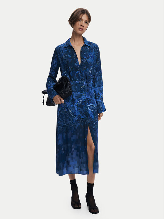 Платье-рубашка regular fit Licuado 25WWVW23 Desigual, синий
Платье-рубашка regular fit Licuado 25WWVW23 Desigual, синий