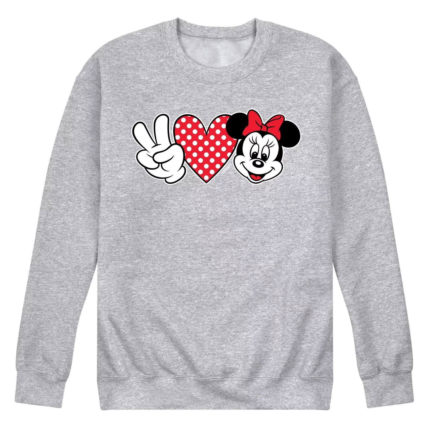 Мужской флисовый свитшот Disney's Minnie Mouse Peace Love Minnie Mouse Licensed Character 
Мужской флисовый свитшот Disney's Minnie Mouse Peace Love Minnie Mouse Licensed Character