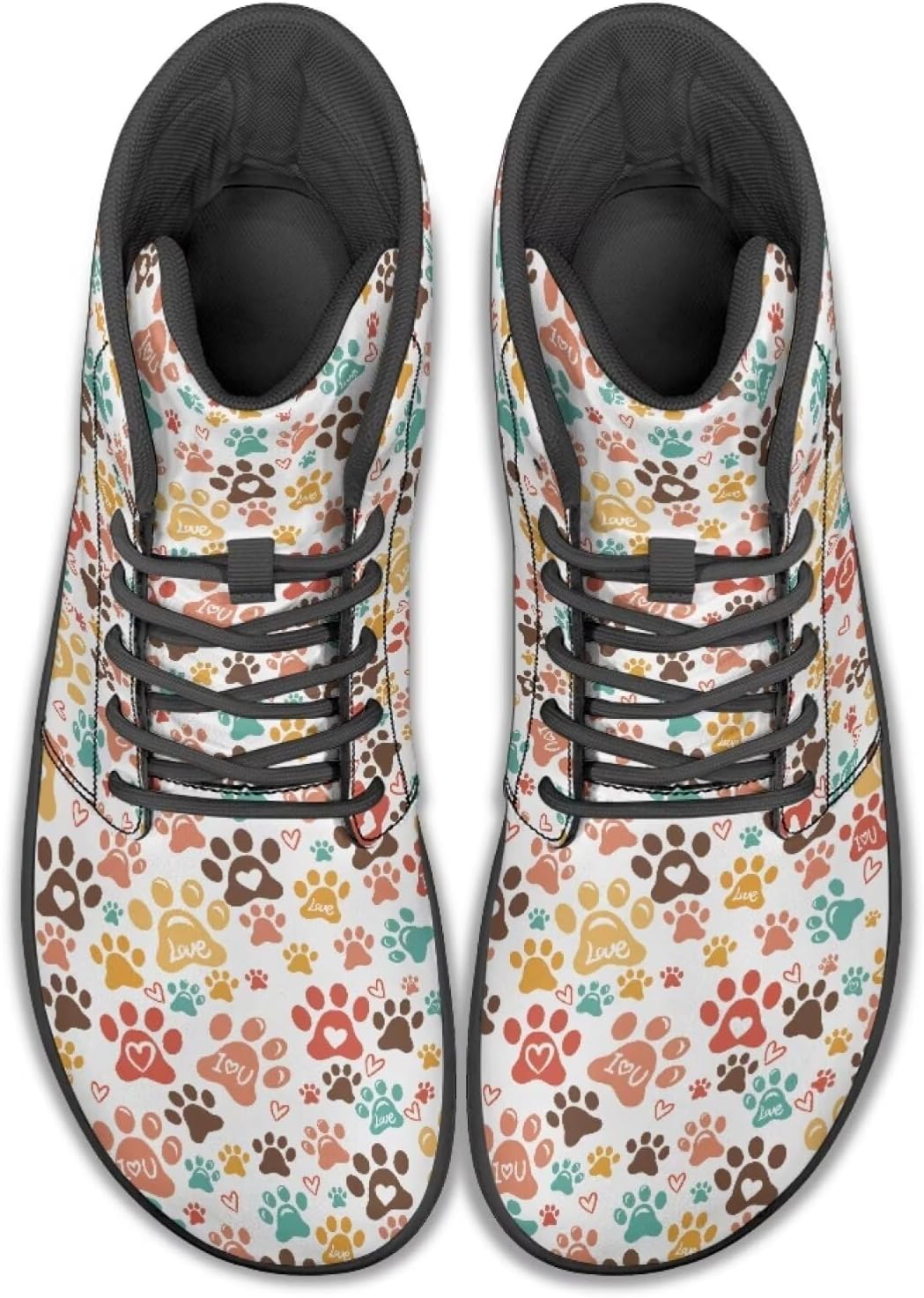 Мужские кроссовки для бега с высоким верхом и анималистичным принтом, обувь с заземлением, широкие носки, спортивные и повседневные мужские кроссовки Watdotory, Dog Paw Love Heart Design
Мужские кроссовки для бега с высоким верхом и анималистичным принтом, обувь с заземлением, широкие носки, спортивные и повседневные мужские кроссовки Watdotory, Dog Paw Love Heart Design