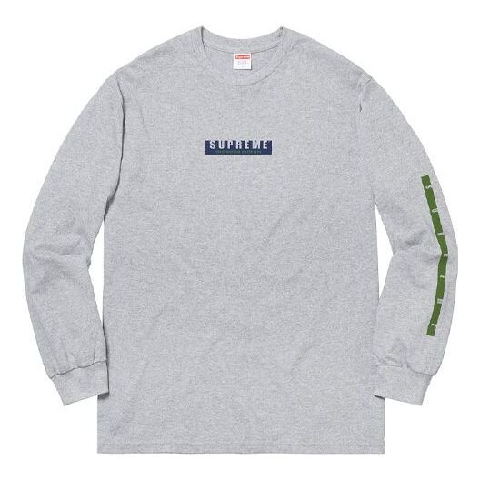 Футболка fw18 1994 ls tee heather grey logo tee Supreme, серый
Футболка fw18 1994 ls tee heather grey logo tee Supreme, серый