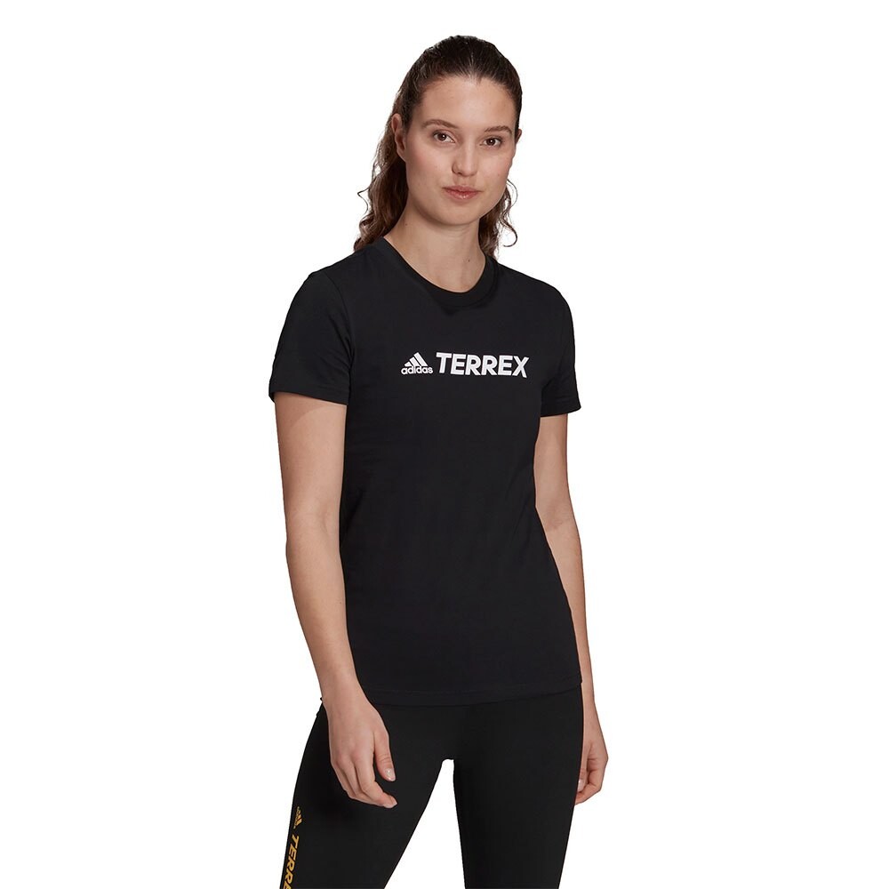 Футболка с коротким рукавом adidas Terrex Better Cotton Classic Logo, черный 
Футболка с коротким рукавом adidas Terrex Better Cotton Classic Logo, черный