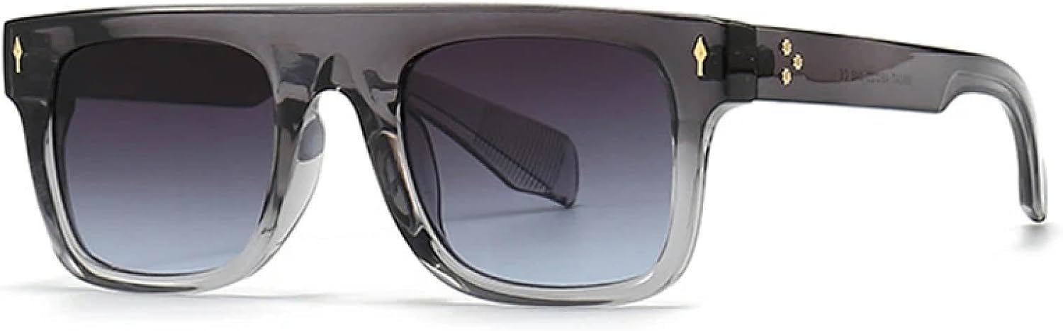 Мужские солнцезащитные очки Retro Rivets в стиле панк с градиентным переходом цвета и защитой от УФ-излучения UV400. Женские солнцезащитные очки Retro Rivets TVTBBVV, Gray Gray Blue
Мужские солнцезащитные очки Retro Rivets в стиле панк с градиентным переходом цвета и защитой от УФ-излучения UV400. Женские солнцезащитные очки Retro Rivets TVTBBVV, Gray Gray Blue