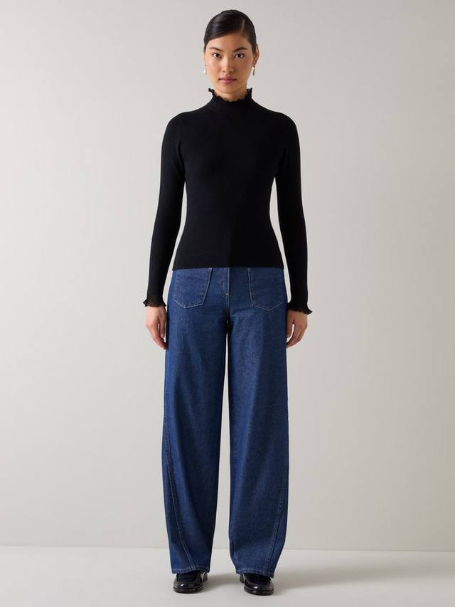 Сэди свитер из тонкой шерсти с рифлеными рюшами L.K.Bennett, Black
Сэди свитер из тонкой шерсти с рифлеными рюшами L.K.Bennett, Black