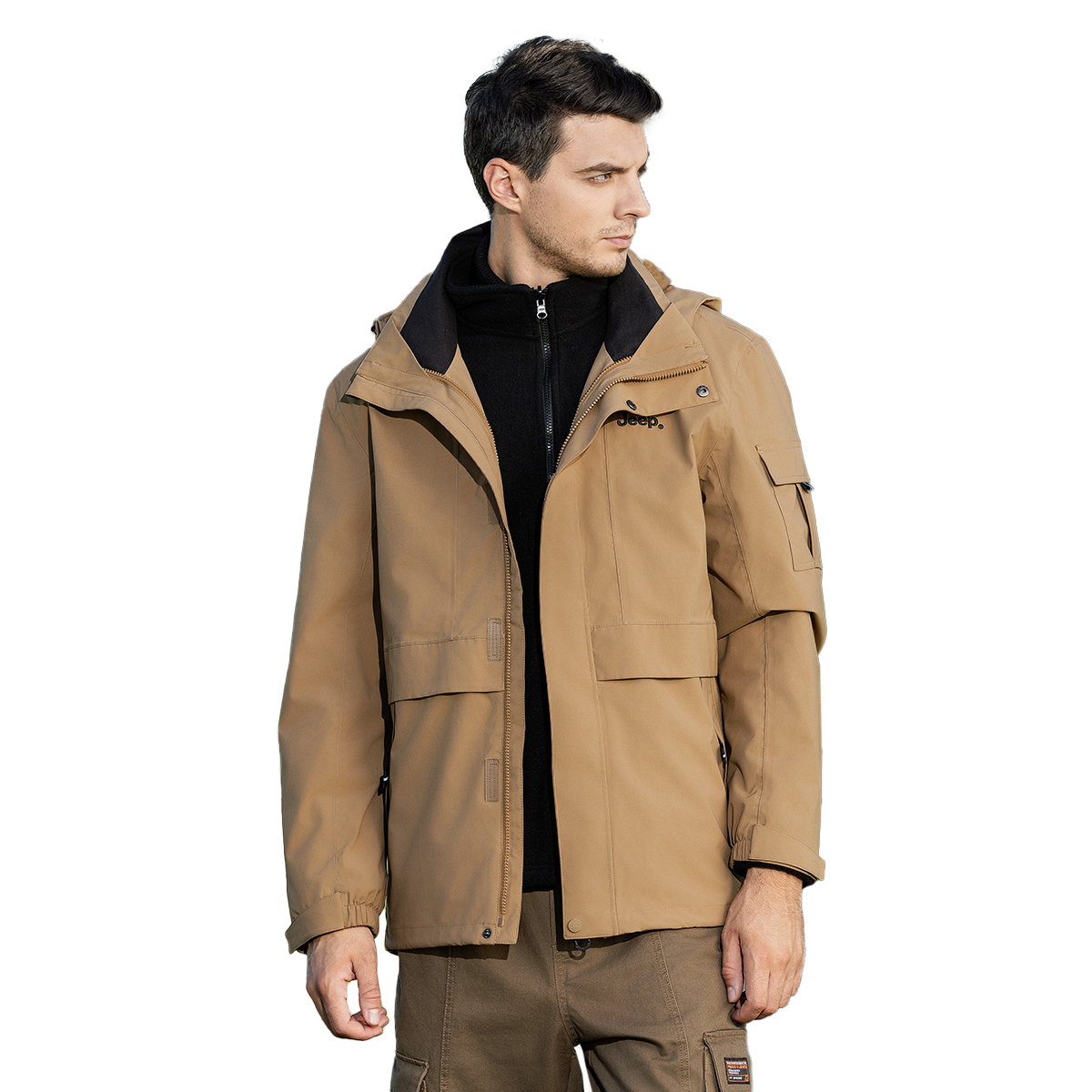 Jeep Водонепроницаемая и ветрозащитная утепленная ветровка Men's, Desert Brown
Jeep Водонепроницаемая и ветрозащитная утепленная ветровка Men's, Desert Brown