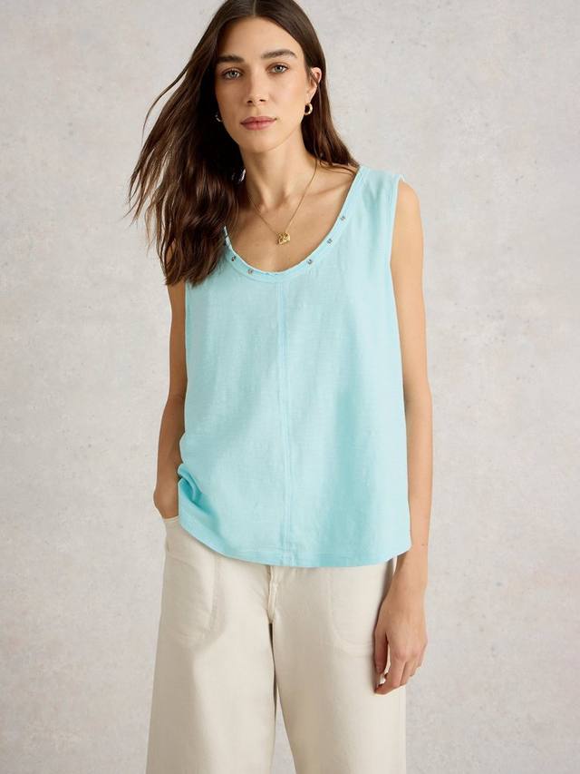 Топ-майка Ava Popper Neck из чистого органического хлопка White Stuff, Light Blue
Топ-майка Ava Popper Neck из чистого органического хлопка White Stuff, Light Blue