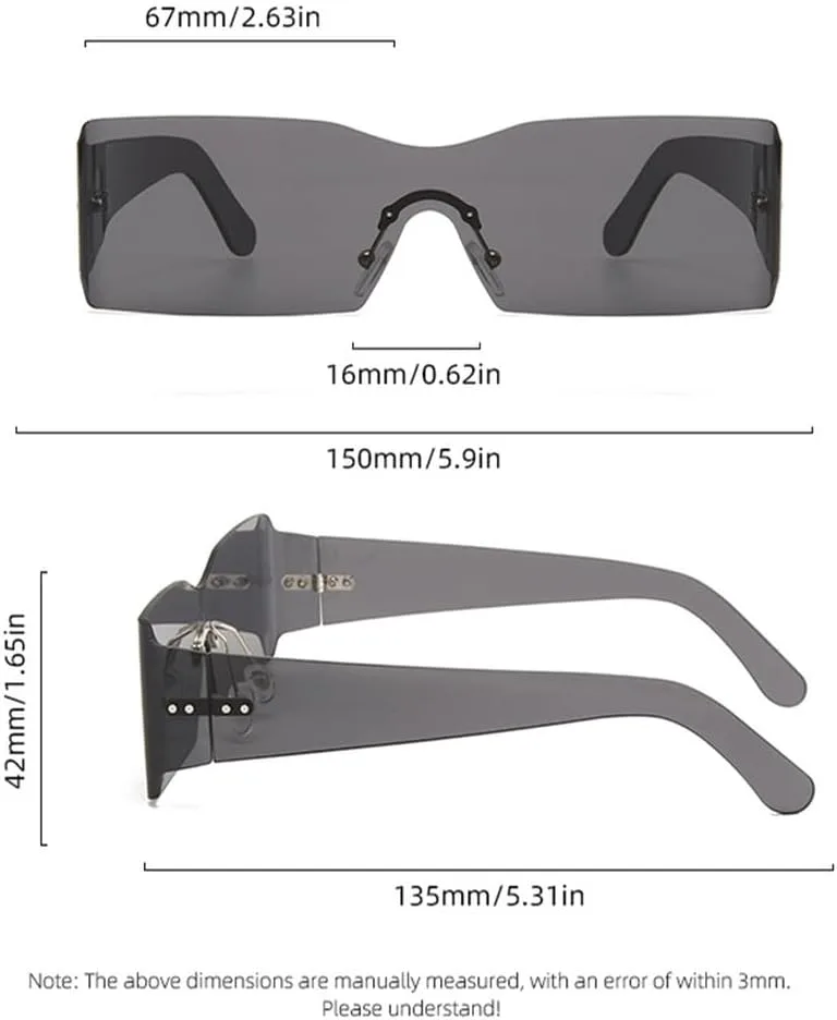 Солнцезащитные очки LVTFCO Unibody без оправы для мужчин, женщин, мальчиков, модные, с заклепками, в стиле «футуристический ветер», солнцезащитные очки, Purple
Солнцезащитные очки LVTFCO Unibody без оправы для мужчин, женщин, мальчиков, модные, с заклепками, в стиле «футуристический ветер», солнцезащитные очки, Purple