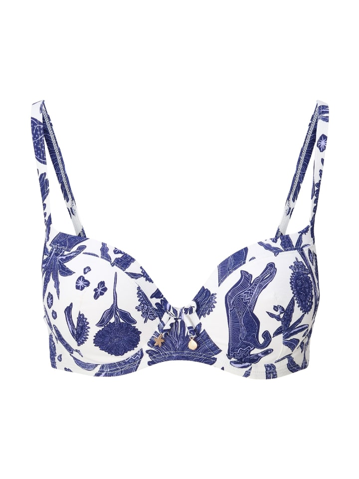 Linga Dore Топ бикини с сине-белым принтом
Linga Dore Топ бикини с сине-белым принтом