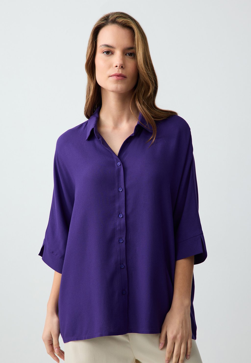 Блузка на пуговицах Jimmy Key, фиолетовый
Блузка на пуговицах Jimmy Key, фиолетовый