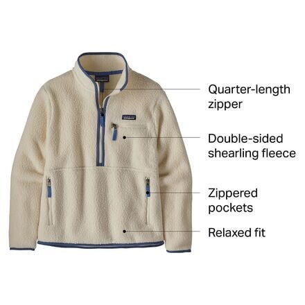 Сумчатый пуловер с ретро-ворсом женский Patagonia, бежевый
Сумчатый пуловер с ретро-ворсом женский Patagonia, бежевый