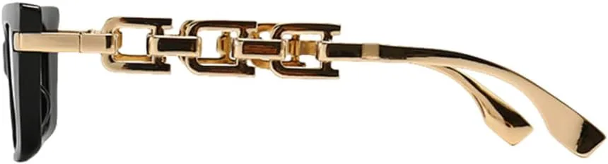 Модные роскошные солнцезащитные очки «кошачий глаз» для женщин в стиле ретро с металлической цепочкой, солнцезащитные очки UV400 в стиле панк TYUVIVO, White Black
Модные роскошные солнцезащитные очки «кошачий глаз» для женщин в стиле ретро с металлической цепочкой, солнцезащитные очки UV400 в стиле панк TYUVIVO, White Black