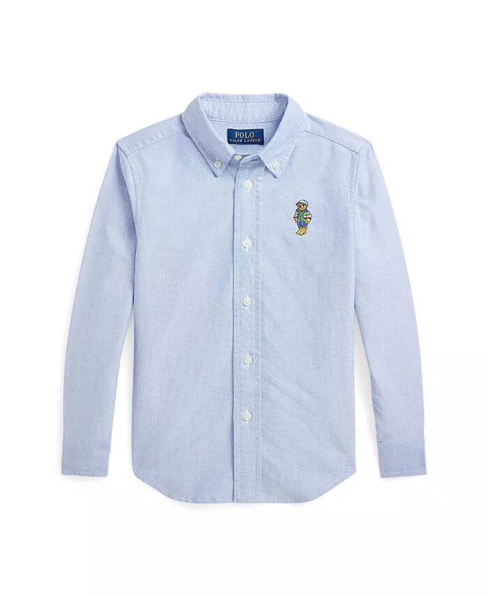 Рубашка Polo Bear из хлопка Оксфорд для малышей и маленьких мальчиков Polo Ralph Lauren, синий
Рубашка Polo Bear из хлопка Оксфорд для малышей и маленьких мальчиков Polo Ralph Lauren, синий