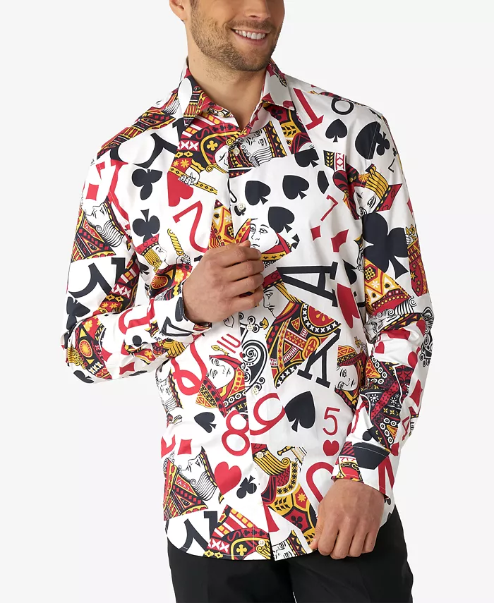 Мужская принтованная рубашки для тематических вечеринок для мужчин OppoSuits, белый
Мужская принтованная рубашки для тематических вечеринок для мужчин OppoSuits, белый