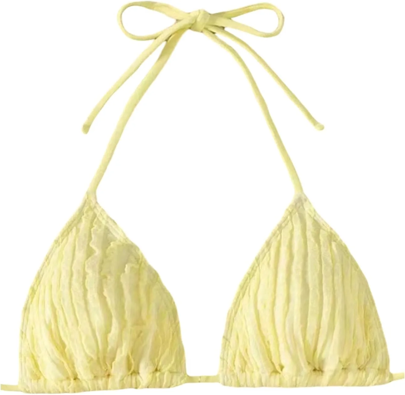 WDIRARA Женский топ-бикини на завязках с треугольными чашками
WDIRARA Женский топ-бикини на завязках с треугольными чашками