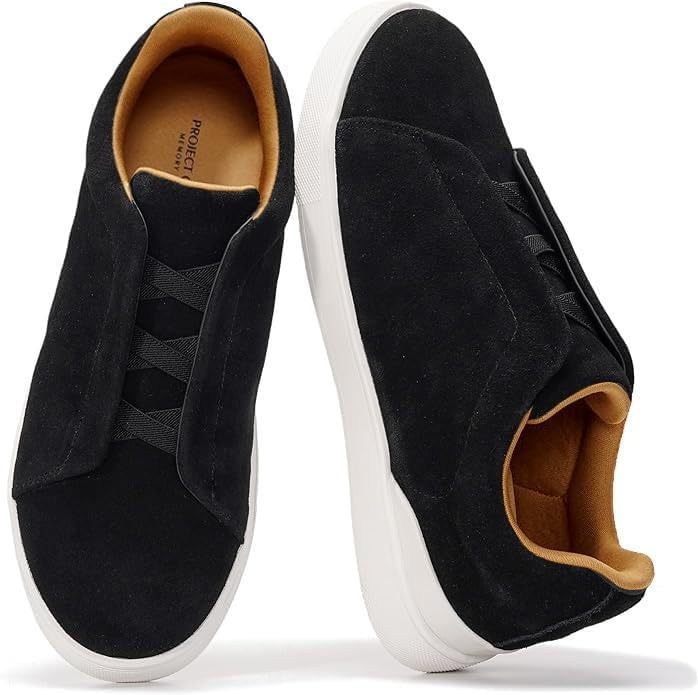 Мужские кроссовки Project Cloud с стелькой из настоящей кожи и памяти формы - легкие и противоскользящие кроссовки для мужчин, повседневные кроссовки без шнурков (Hudson), черный
Мужские кроссовки Project Cloud с стелькой из настоящей кожи и памяти формы - легкие и противоскользящие кроссовки для мужчин, повседневные кроссовки без шнурков (Hudson), черный