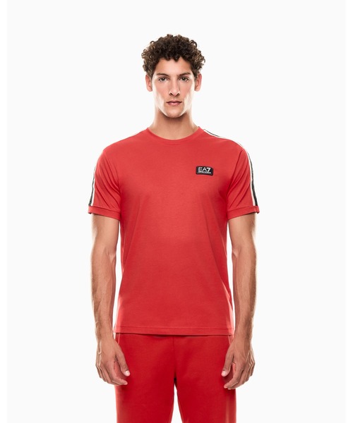 Футболка из хлопкового трикотажа с логотипом EMPORIO ARMANI EA7, красный
Футболка из хлопкового трикотажа с логотипом EMPORIO ARMANI EA7, красный