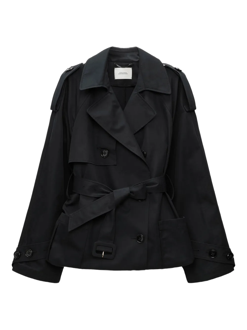 Двубортный тренч с поясом Dorothee Schumacher, черный
Двубортный тренч с поясом Dorothee Schumacher, черный