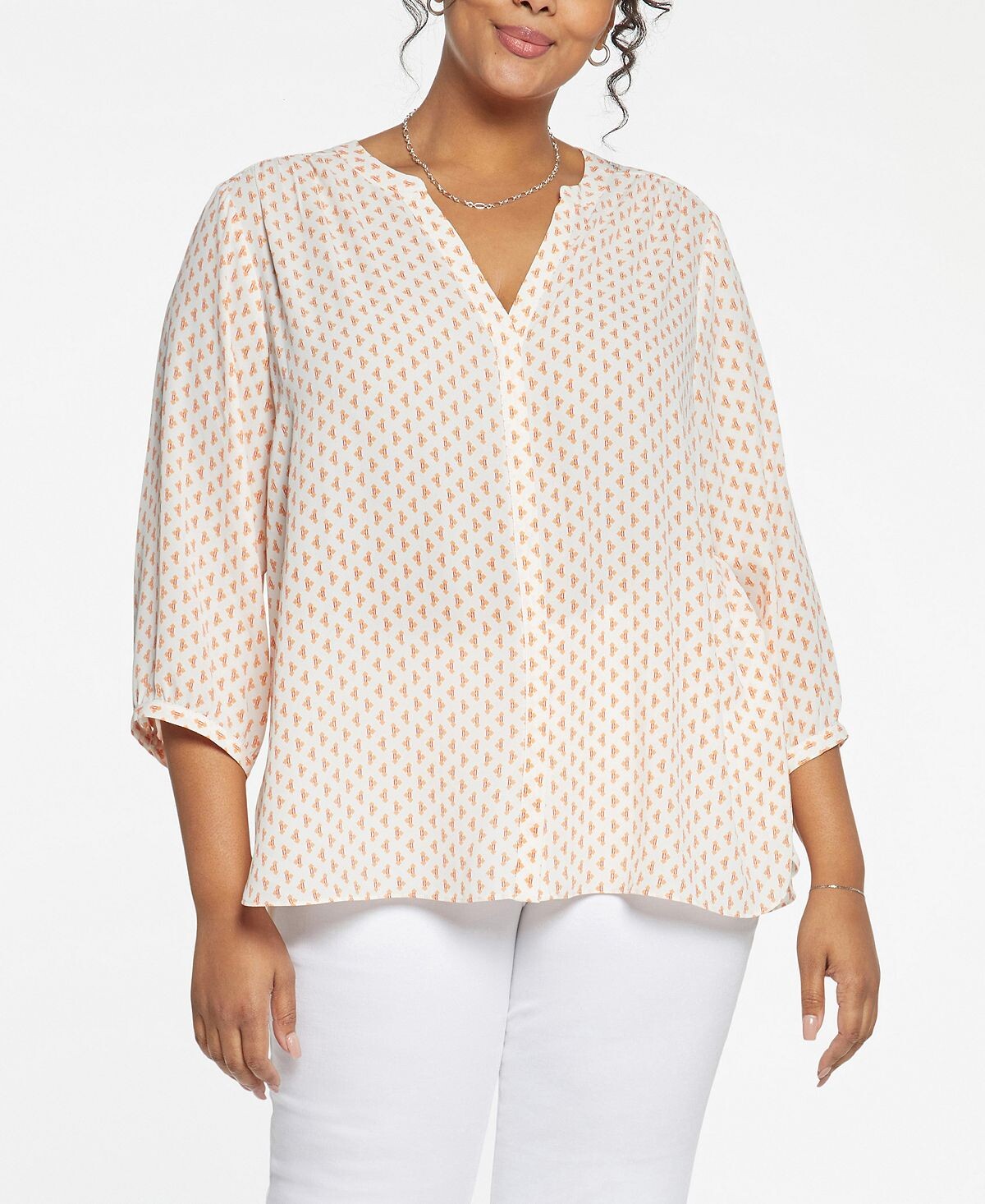 Блузка больших размеров с защипами NYDJ
Блузка больших размеров с защипами NYDJ