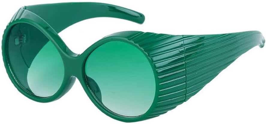 Большие круглые солнцезащитные очки в стиле стимпанк для женщин, ретро-очки с обтекаемой формой, модные солнцезащитные очки в панк-стиле с крупной оправой TYUVIVO, C5 Green
Большие круглые солнцезащитные очки в стиле стимпанк для женщин, ретро-очки с обтекаемой формой, модные солнцезащитные очки в панк-стиле с крупной оправой TYUVIVO, C5 Green