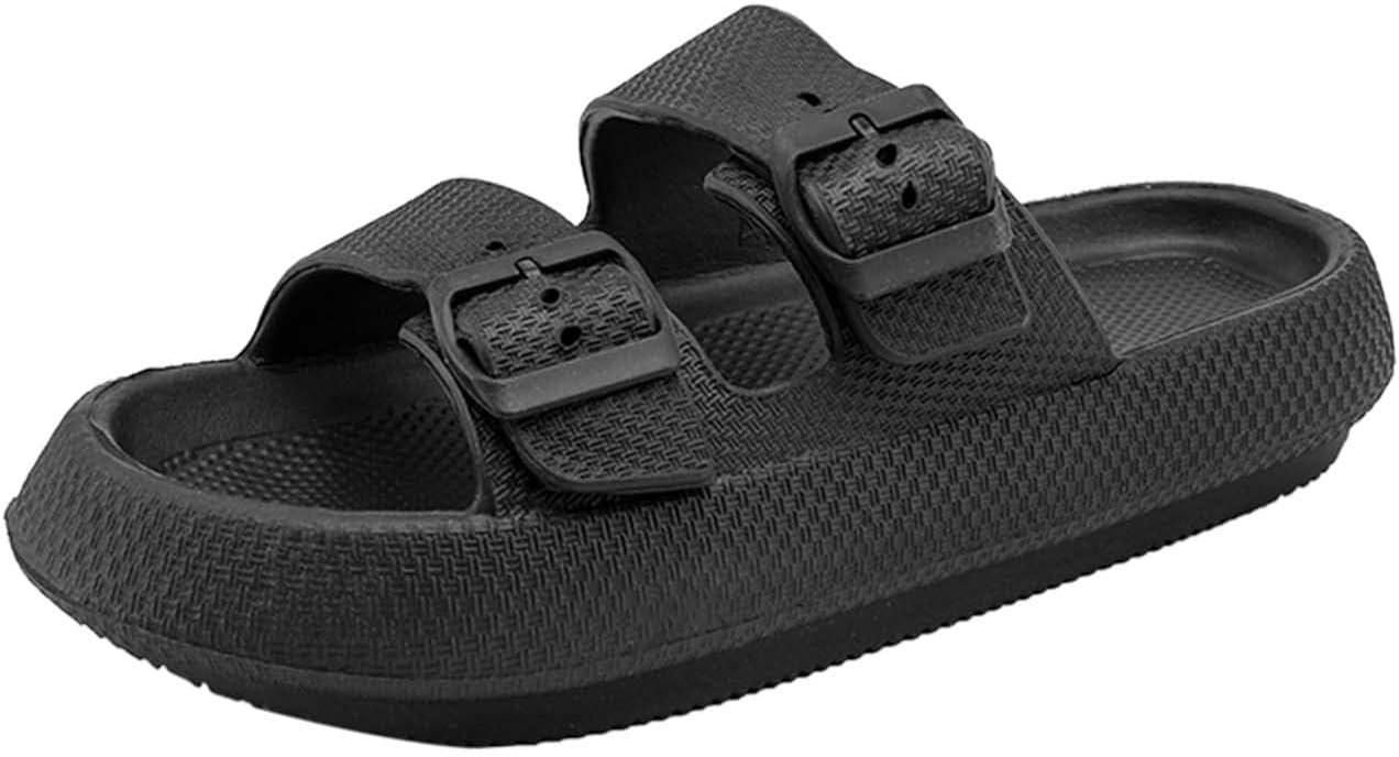 Мужские регулируемые сандалии Eliogn для комфорта с плоской подошвой, уличная мода, с двойной пряжкой, домашние тапочки, пляжные и душевые сандалии, черный
Мужские регулируемые сандалии Eliogn для комфорта с плоской подошвой, уличная мода, с двойной пряжкой, домашние тапочки, пляжные и душевые сандалии, черный