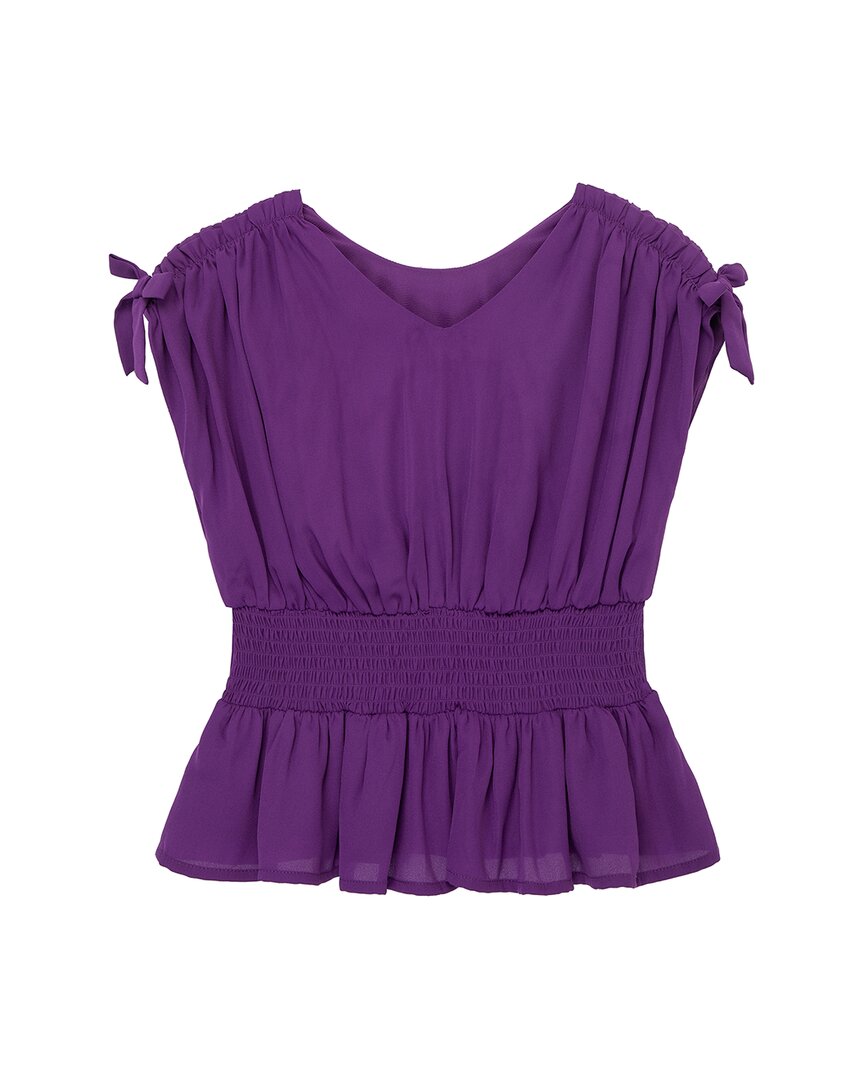 Привычный собранный тканый топ Habitual, фиолетовый
Привычный собранный тканый топ Habitual, фиолетовый