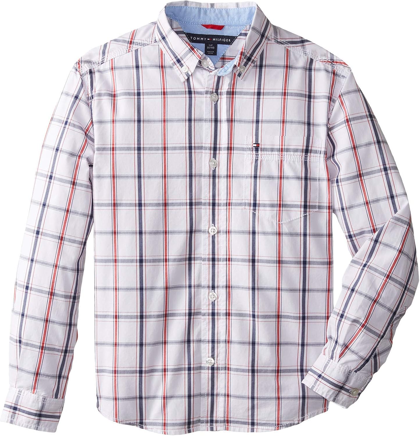 Рубашка Tommy Hilfiger для мальчиков с длинным рукавом, легкая и дышащая., Classic White
Рубашка Tommy Hilfiger для мальчиков с длинным рукавом, легкая и дышащая., Classic White