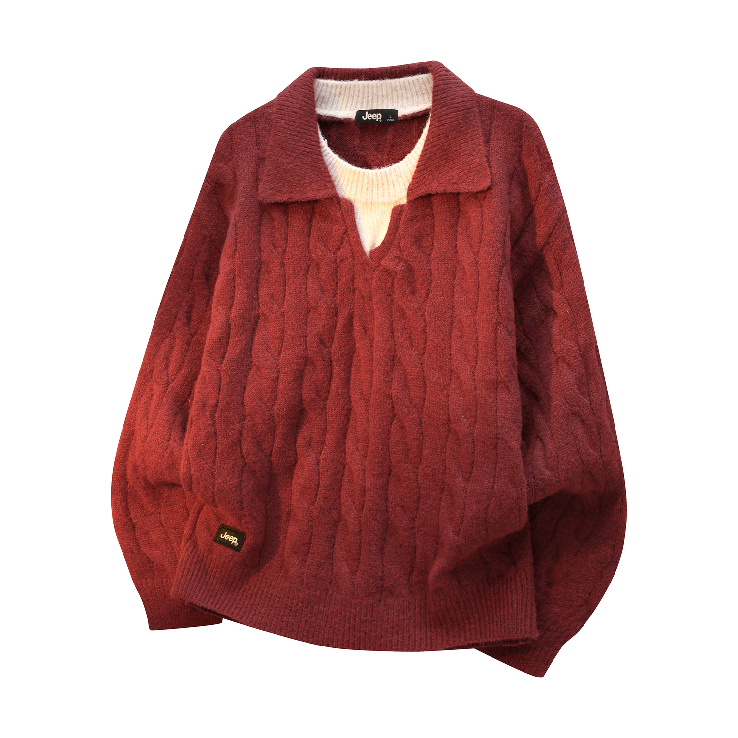 Jeep Свитер Unisex Red Lapel Moderate
Jeep Свитер Unisex Red Lapel Moderate