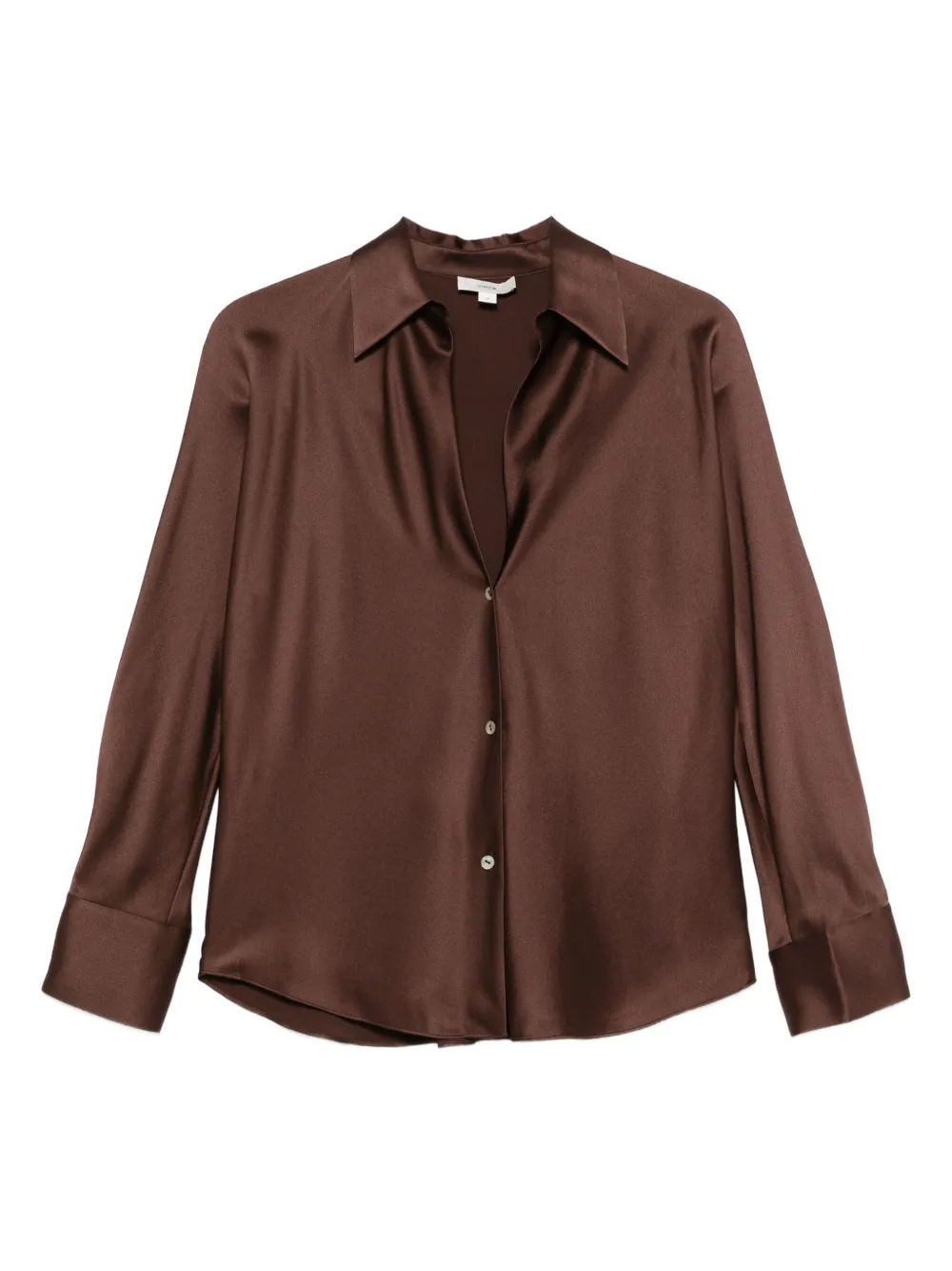 Атласная рубашка с длинными рукавами Vince, коричневый
Атласная рубашка с длинными рукавами Vince, коричневый