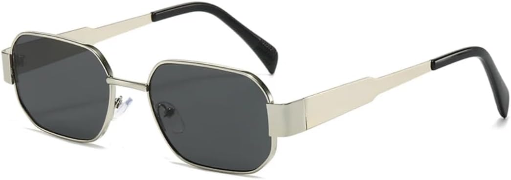 Ретро-солнцезащитные очки в металлической оправе для женщин, модные, с прозрачными линзами конфетных цветов, защита от УФ-излучения UV400, мужские солнцезащитные очки в стиле панк SZVVBKK, Silver Gray
Ретро-солнцезащитные очки в металлической оправе для женщин, модные, с прозрачными линзами конфетных цветов, защита от УФ-излучения UV400, мужские солнцезащитные очки в стиле панк SZVVBKK, Silver Gray