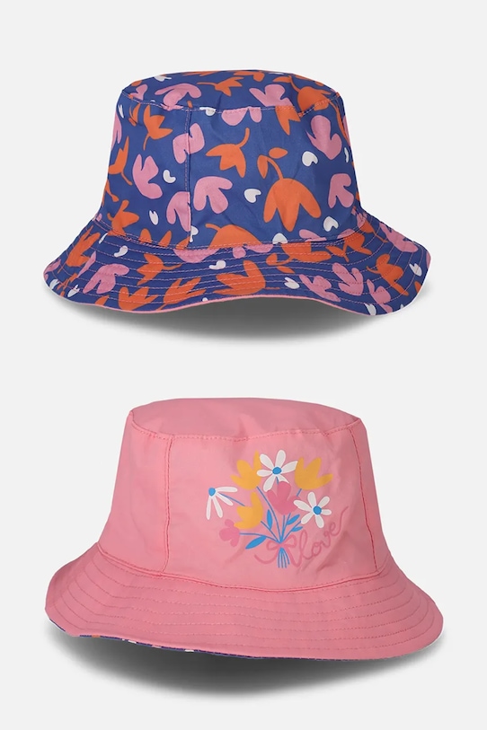 Детская двусторонняя хлопковая шляпа Coccodrillo, мультиколор 
Детская двусторонняя хлопковая шляпа Coccodrillo, мультиколор