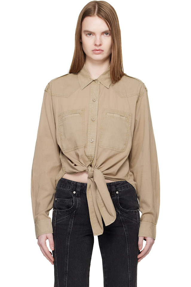 Isabel Marant Etoile Рубашка цвета хаки Valiane
Isabel Marant Etoile Рубашка цвета хаки Valiane