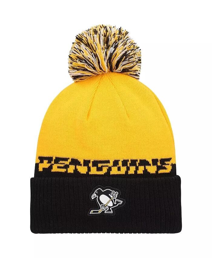 Мужская желто-черная вязаная шапка Pittsburgh Penguins Cold dy с манжетами и помпоном Adidas
Мужская желто-черная вязаная шапка Pittsburgh Penguins Cold dy с манжетами и помпоном Adidas