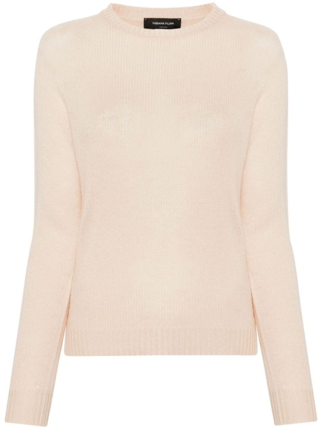 Fabiana Filippi кашемировый джемпер с круглым вырезом, оранжевый 
Fabiana Filippi кашемировый джемпер с круглым вырезом, оранжевый