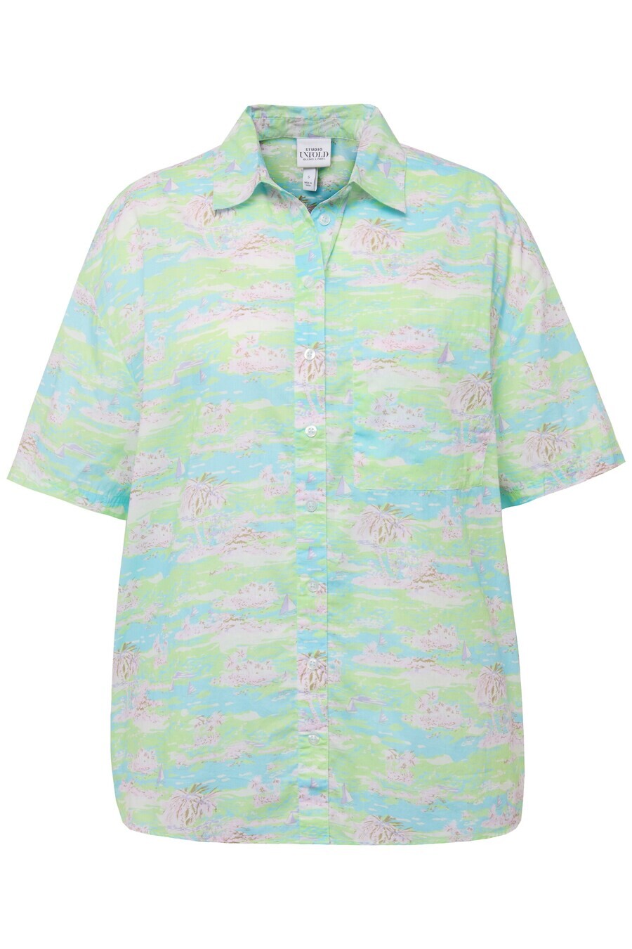 Блузка с коротким рукавом Studio Untold Blouse, цвет light blue/light green
Блузка с коротким рукавом Studio Untold Blouse, цвет light blue/light green