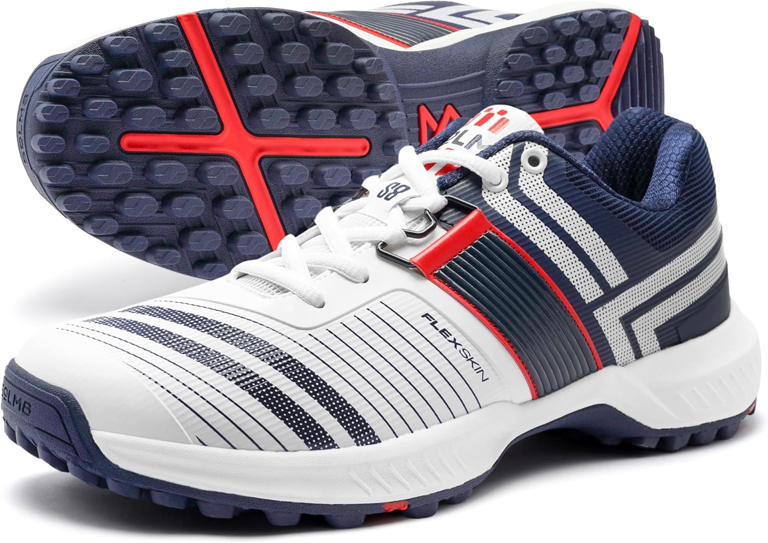 Кроссовки для крикета SOLM8 S8 с резиновыми шипами - профессиональные бутсы для мужчин для игры на уличном газоне/траве, с широкой носочной частью, системой шнуровки Speed-Fit и новой гелевой амортизирующей стелькой, белый
Кроссовки для крикета SOLM8 S8 с резиновыми шипами - профессиональные бутсы для мужчин для игры на уличном газоне/траве, с широкой носочной частью, системой шнуровки Speed-Fit и новой гелевой амортизирующей стелькой, белый