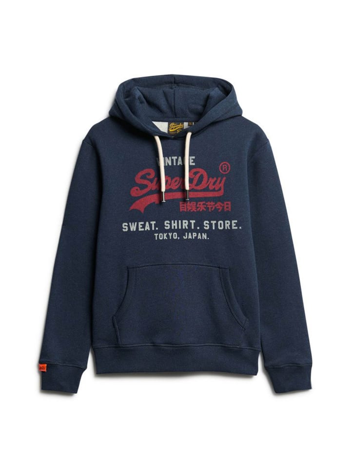 Толстовка Superdry, темно-синий 
Толстовка Superdry, темно-синий